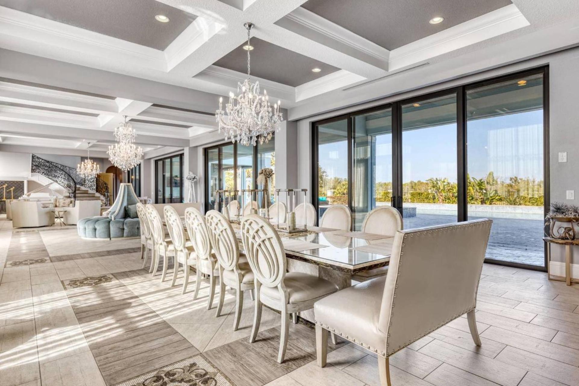 Beautiful 5 Star Mansion With Private Pool On The Prestigious Reunion Resort Orlando Mansion 6280 키시미 외부 사진