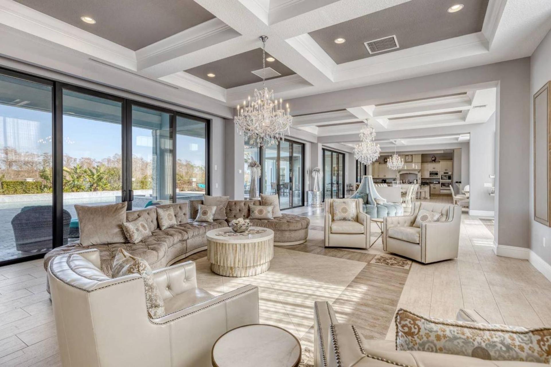 Beautiful 5 Star Mansion With Private Pool On The Prestigious Reunion Resort Orlando Mansion 6280 키시미 외부 사진