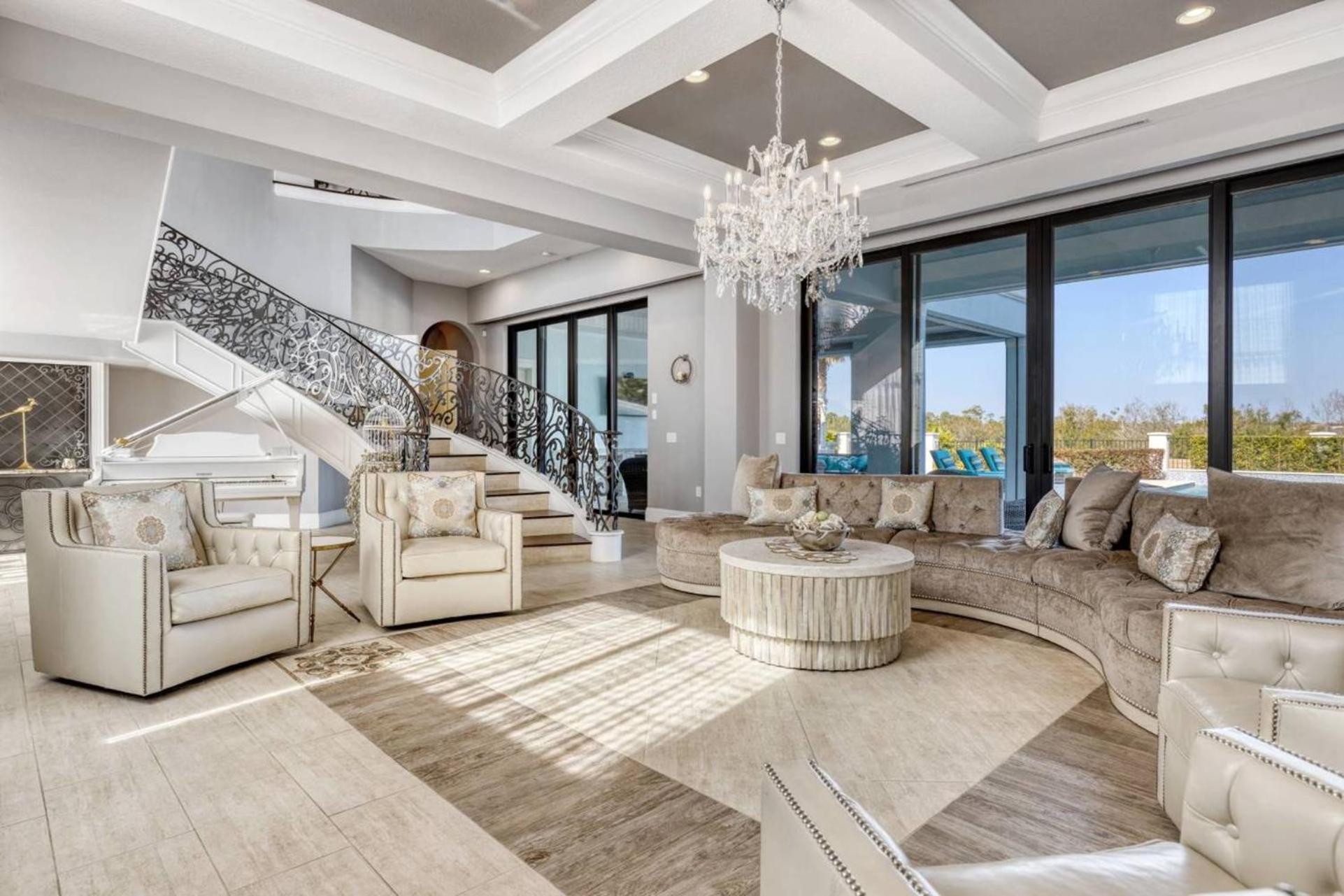 Beautiful 5 Star Mansion With Private Pool On The Prestigious Reunion Resort Orlando Mansion 6280 키시미 외부 사진