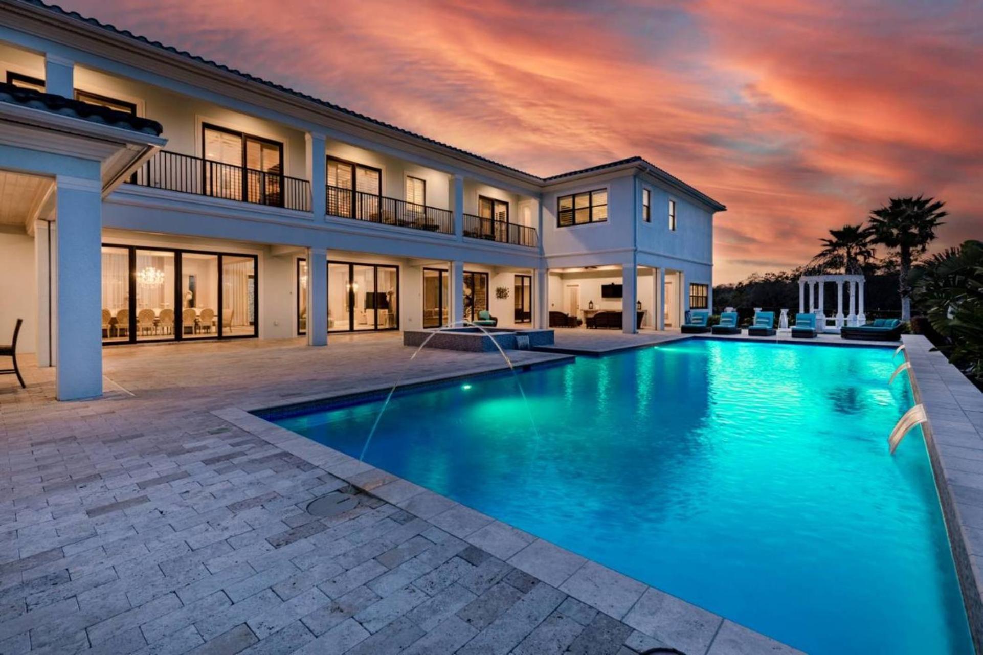 Beautiful 5 Star Mansion With Private Pool On The Prestigious Reunion Resort Orlando Mansion 6280 키시미 외부 사진