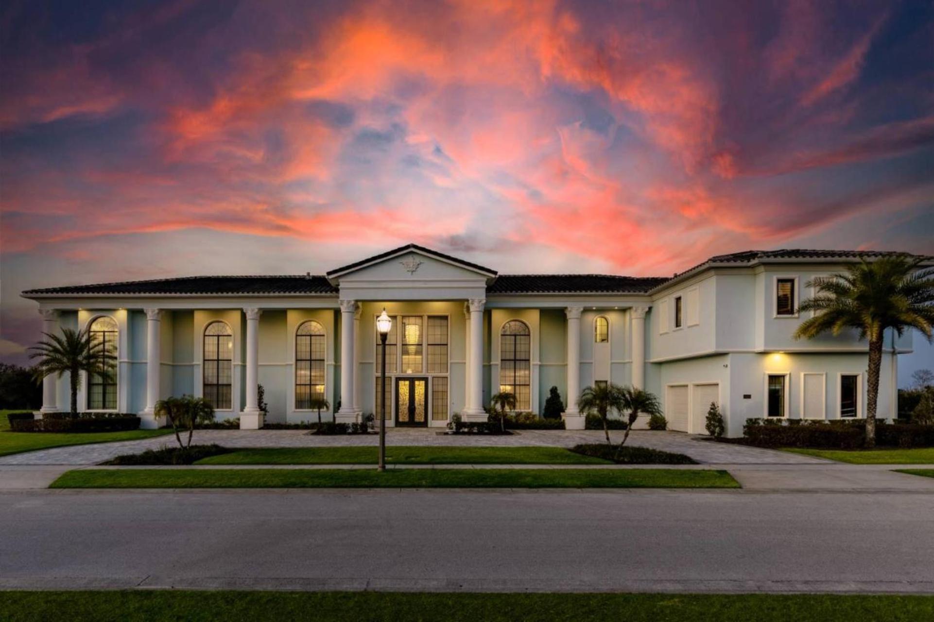 Beautiful 5 Star Mansion With Private Pool On The Prestigious Reunion Resort Orlando Mansion 6280 키시미 외부 사진